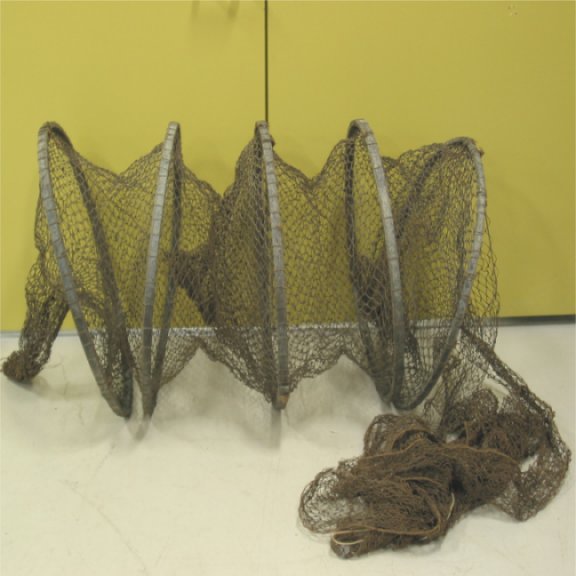 Un filet de pêche, le verveux, datant du début du XX<sup>e</sup> siècle.
